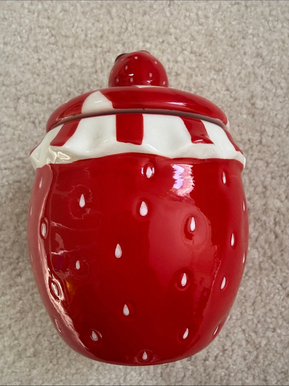 Strawberry Jam Ceramic Jar with Lid, Target Bullseye Playground